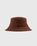 Our Legacy – Italian Cotton Bucket Hat Rust Red - Hats - Red - Image 1