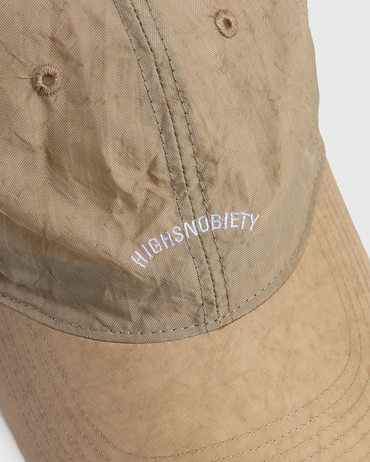 Highsnobiety – Stonewashed Nylon Ball Cap Sand - Hats - Yellow - Image 4