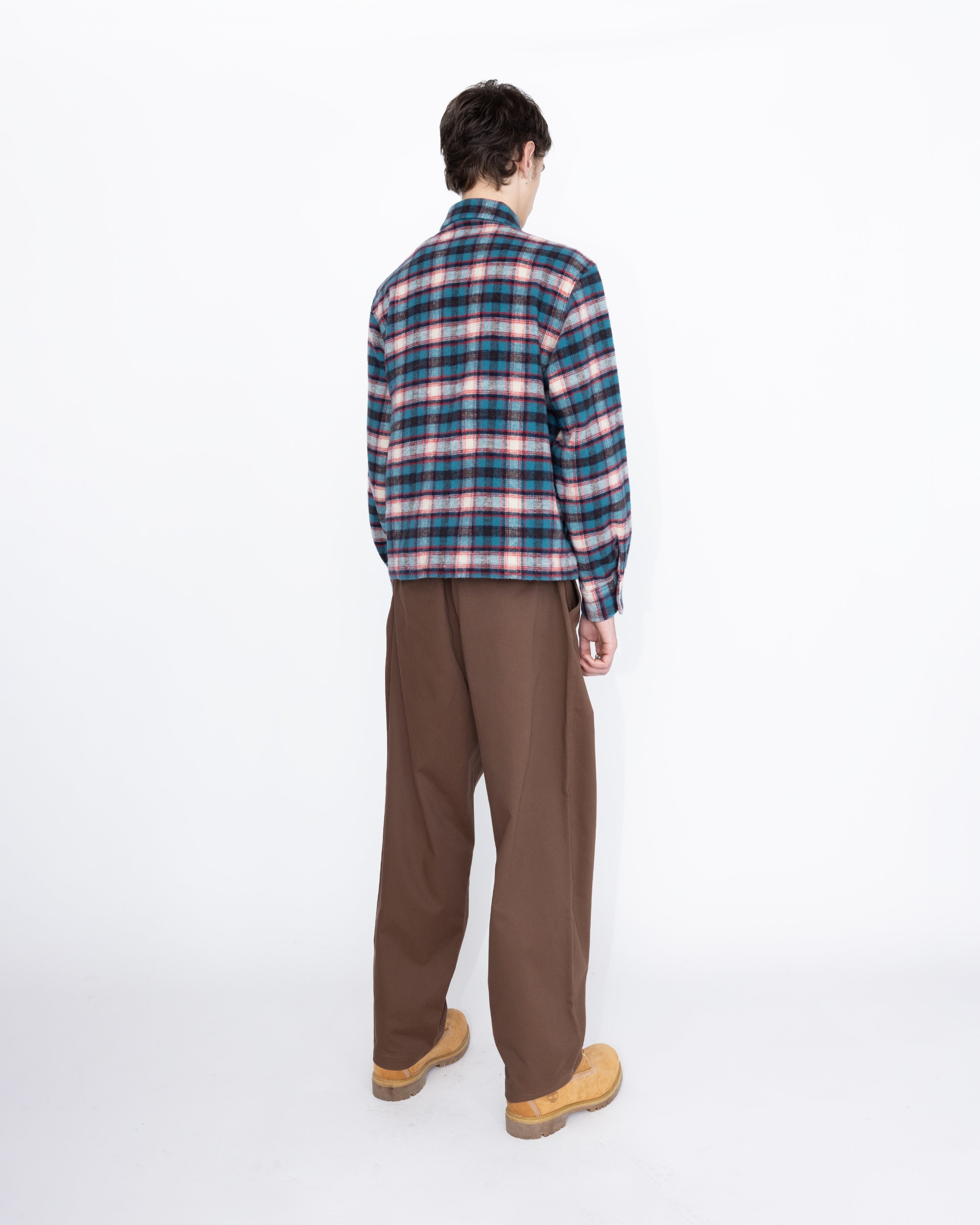 Highsnobiety HS05 – Shaggy Plaid Shirt Red/Blue - Shirts - Multi - Image 5