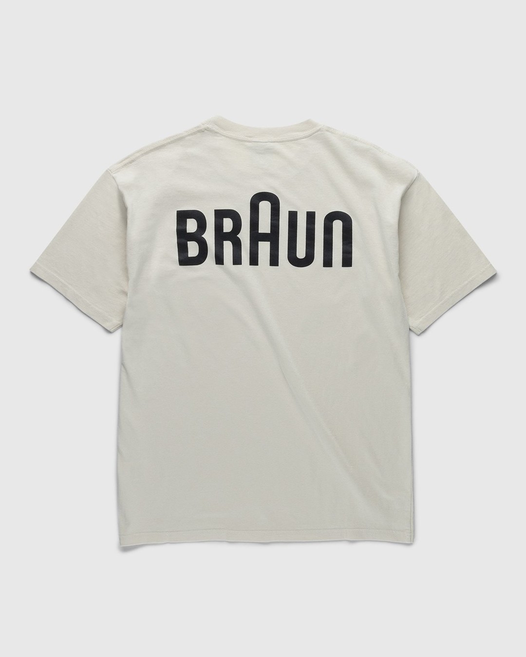 BRAUN x Highsnobiety – Logo T-Shirt Eggshell - T-Shirts - Beige - Image 1