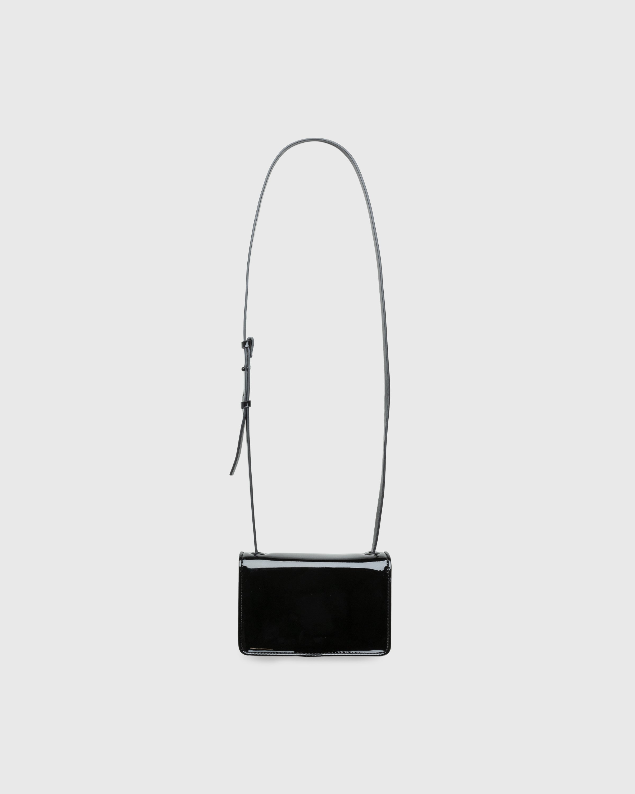 Acne Studios Face Mini Faux Leather Crossbody Bag in Black for Men