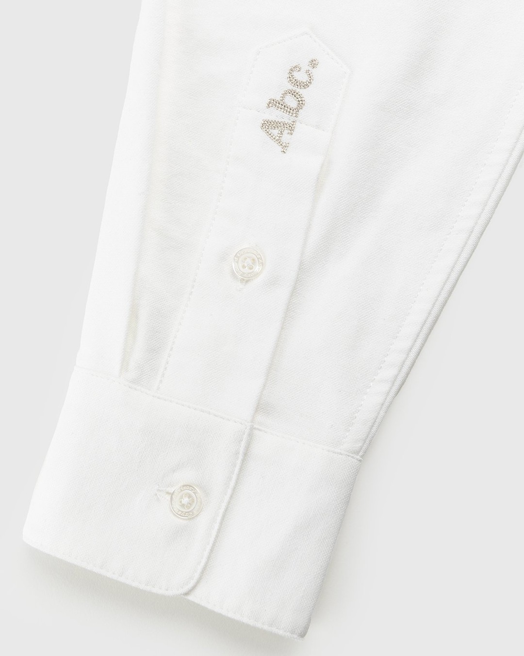 Abc. – Oxford Woven Shirt Selenite - Longsleeve Shirts - White - Image 6