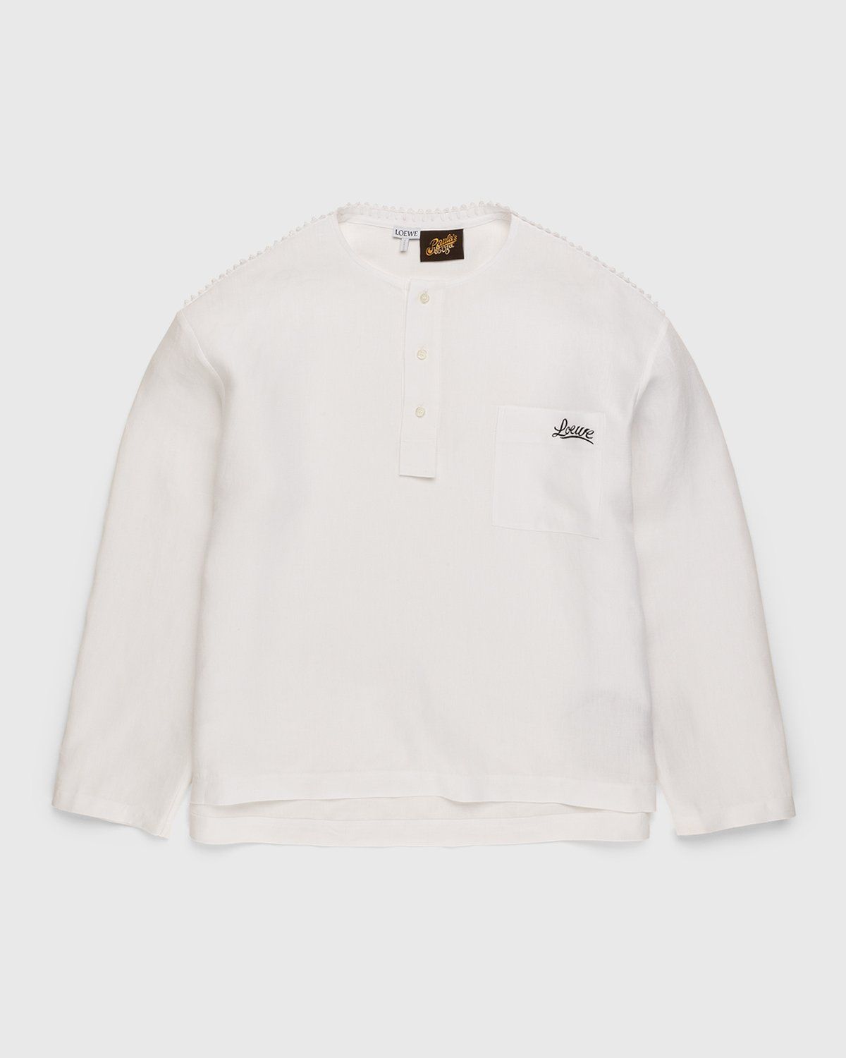 Loewe – Paula's Ibiza Buttoned Pullover Shirt White - Shirts - White - Image 1