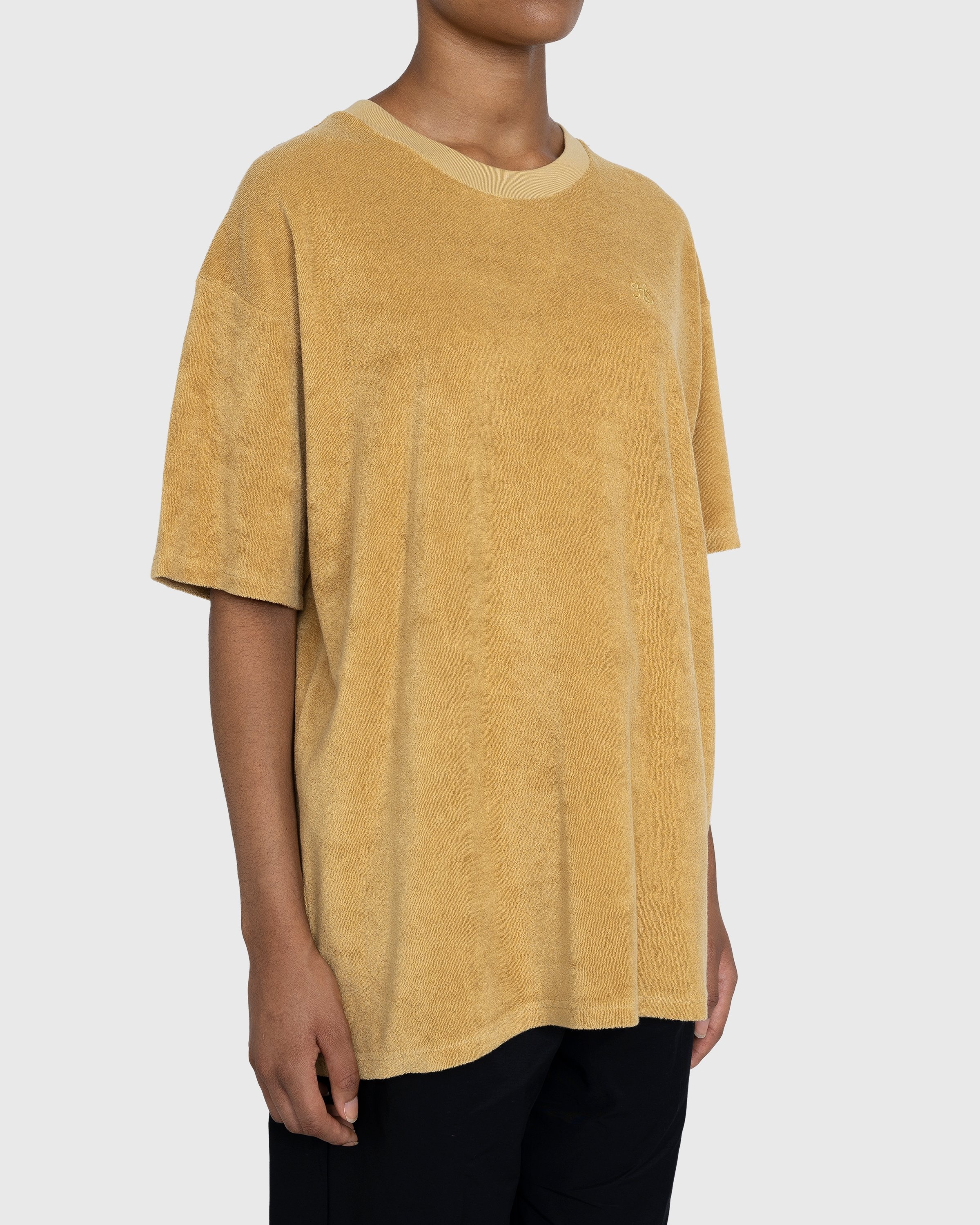 Highsnobiety – HS Logo Reverse Terry T-Shirt Brown - Tops - Brown - Image 4