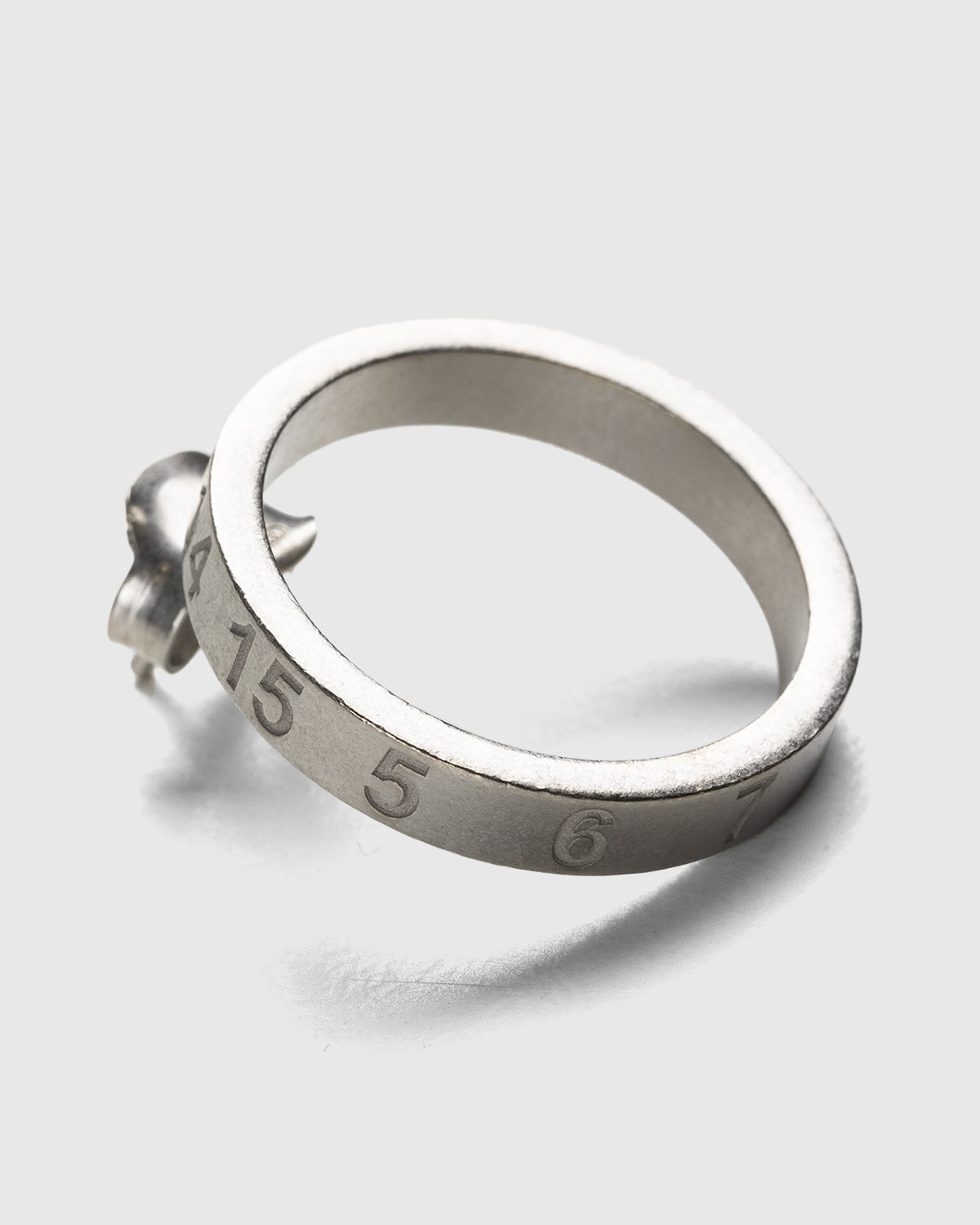 Maison Margiela – Number Logo Hoop Earring Silver - Jewelry - Silver - Image 1