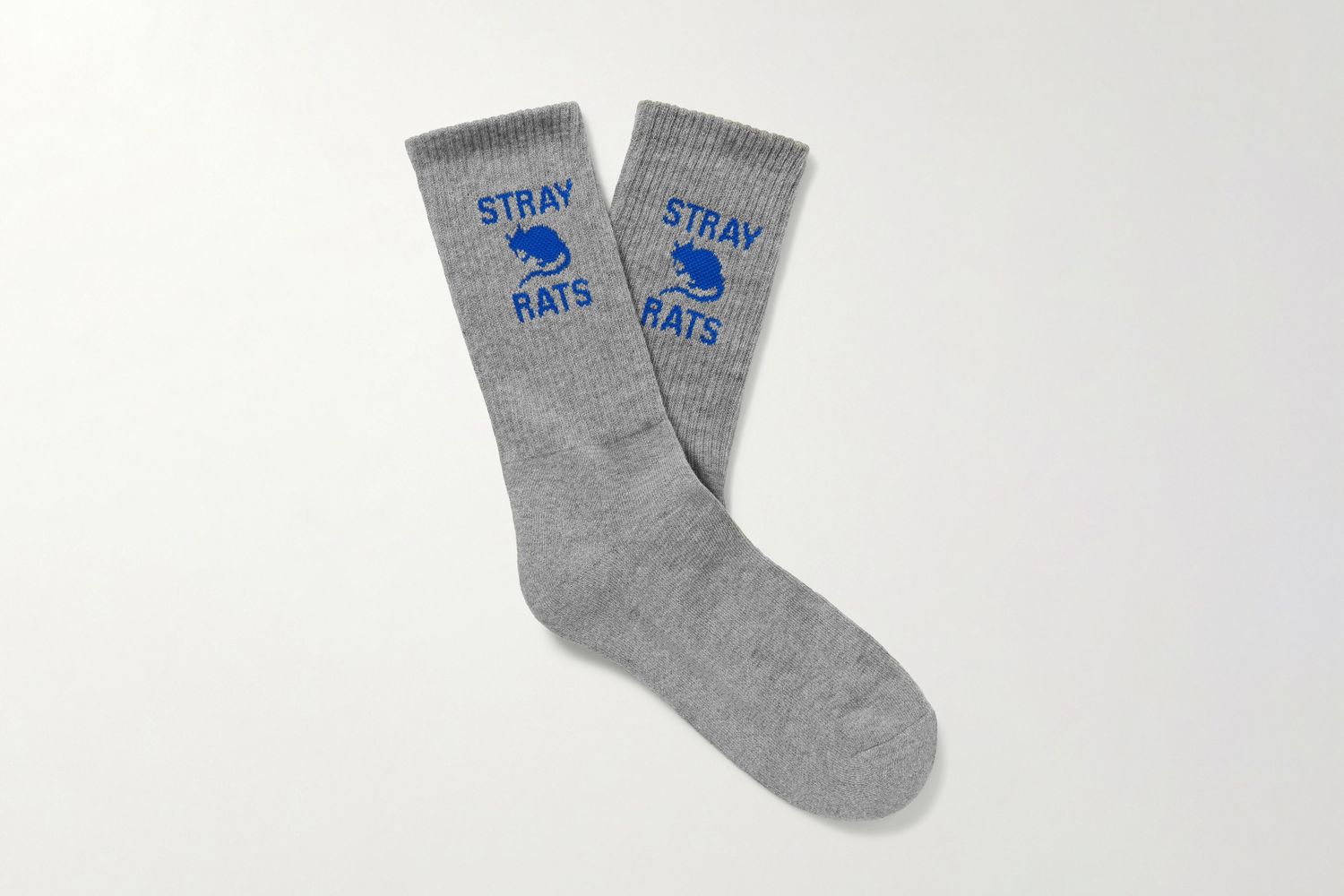 Logo-Intarsia Cotton-Blend Socks