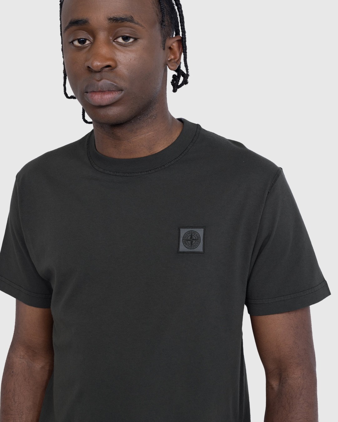 Grey stone island shirt hotsell