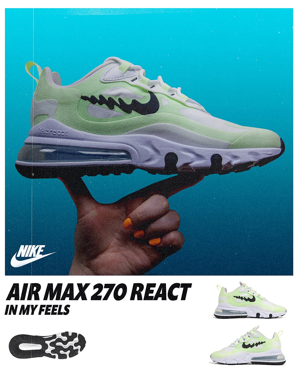 nike air max 270 react in my feels release date price Liz Beecroft