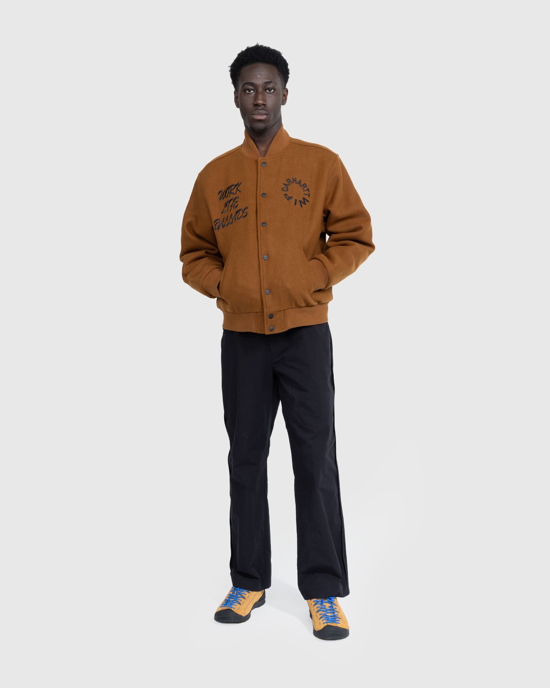 Carhartt WIP Work Varsity Bomber Deep Hamilton Brown