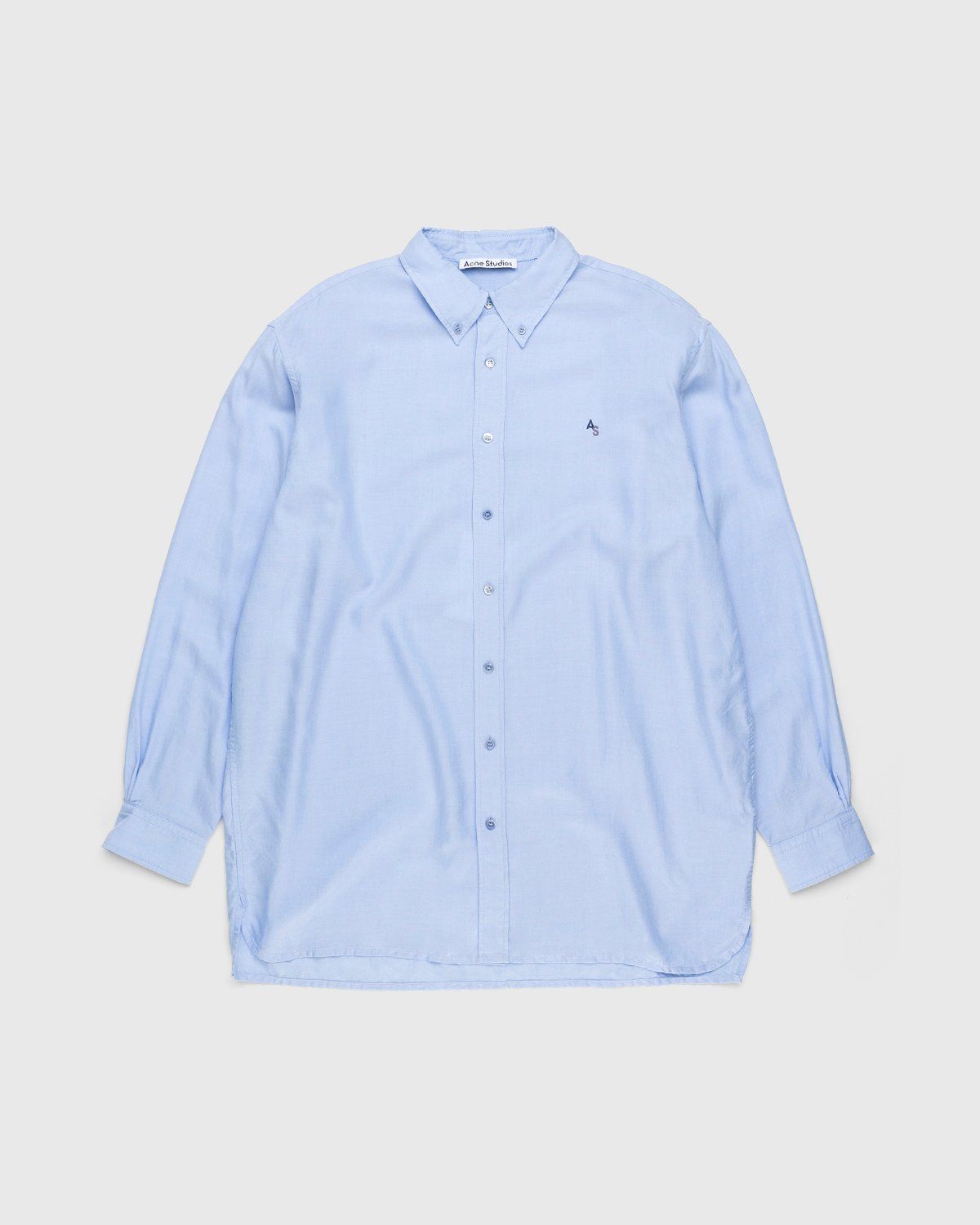 Acne Studios – Classic Monogram Button-Up Shirt Light Blue - Image 1