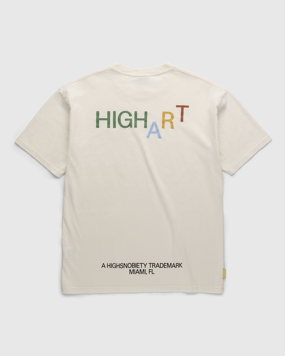 Highsnobiety – HIGHArt Rainbow T-Shirt White - T-shirts - White - Image 1