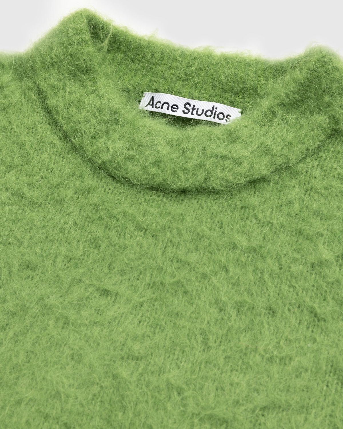 Acne Studios – Hair Crewneck Sweater Pear Green - Knitwear - Green - Image 4