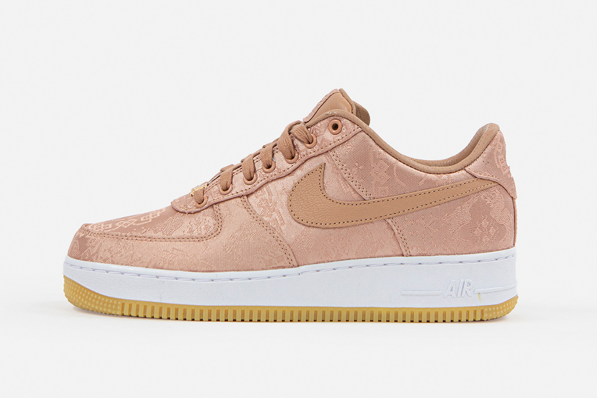 CLOT x Nike Air Force 1 “Rose Gold Silk”: Official Release Info