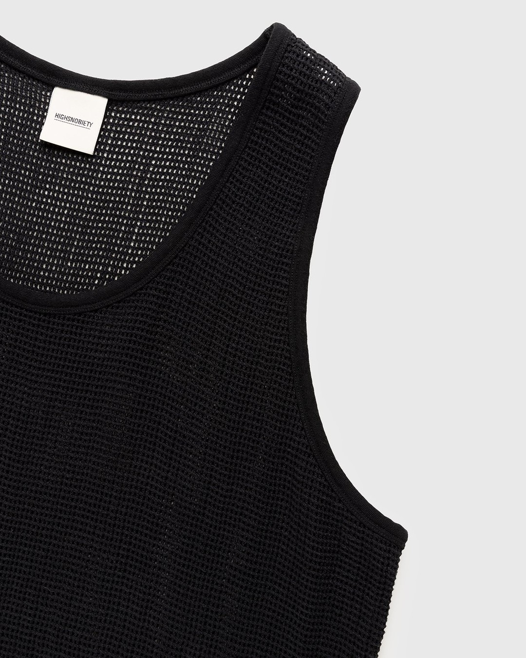 Highsnobiety – Knit Mesh Tank Top Black - Tops - Black - Image 3
