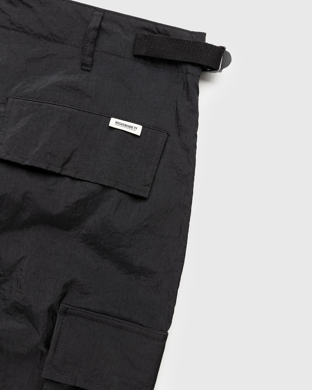 Highsnobiety – Water-Resistant Ripstop Cargo Pants Black - Pants - Black - Image 3