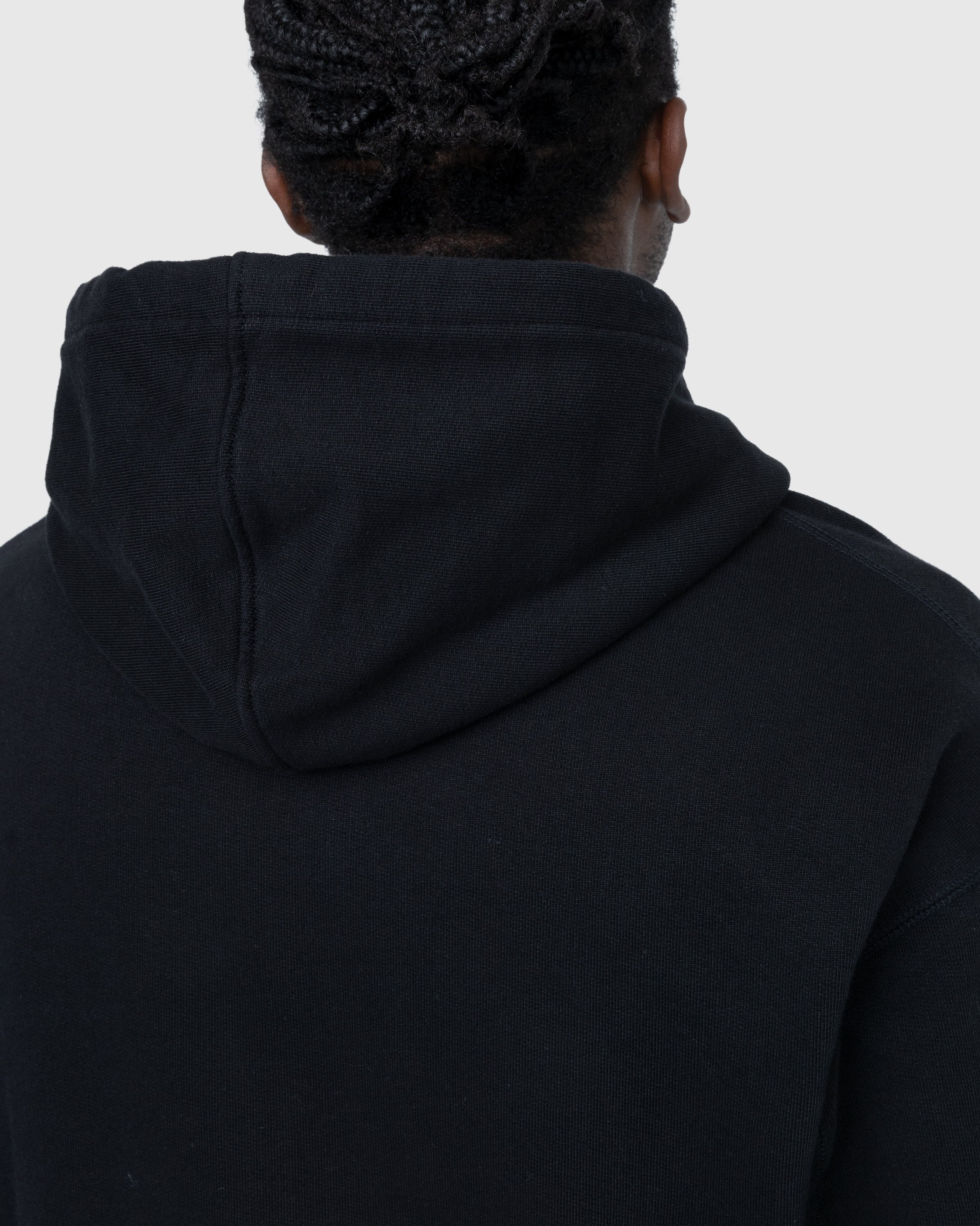 Highsnobiety – Thermal Zip Fleece Hoodie Black - Sweats - Black - Image 8