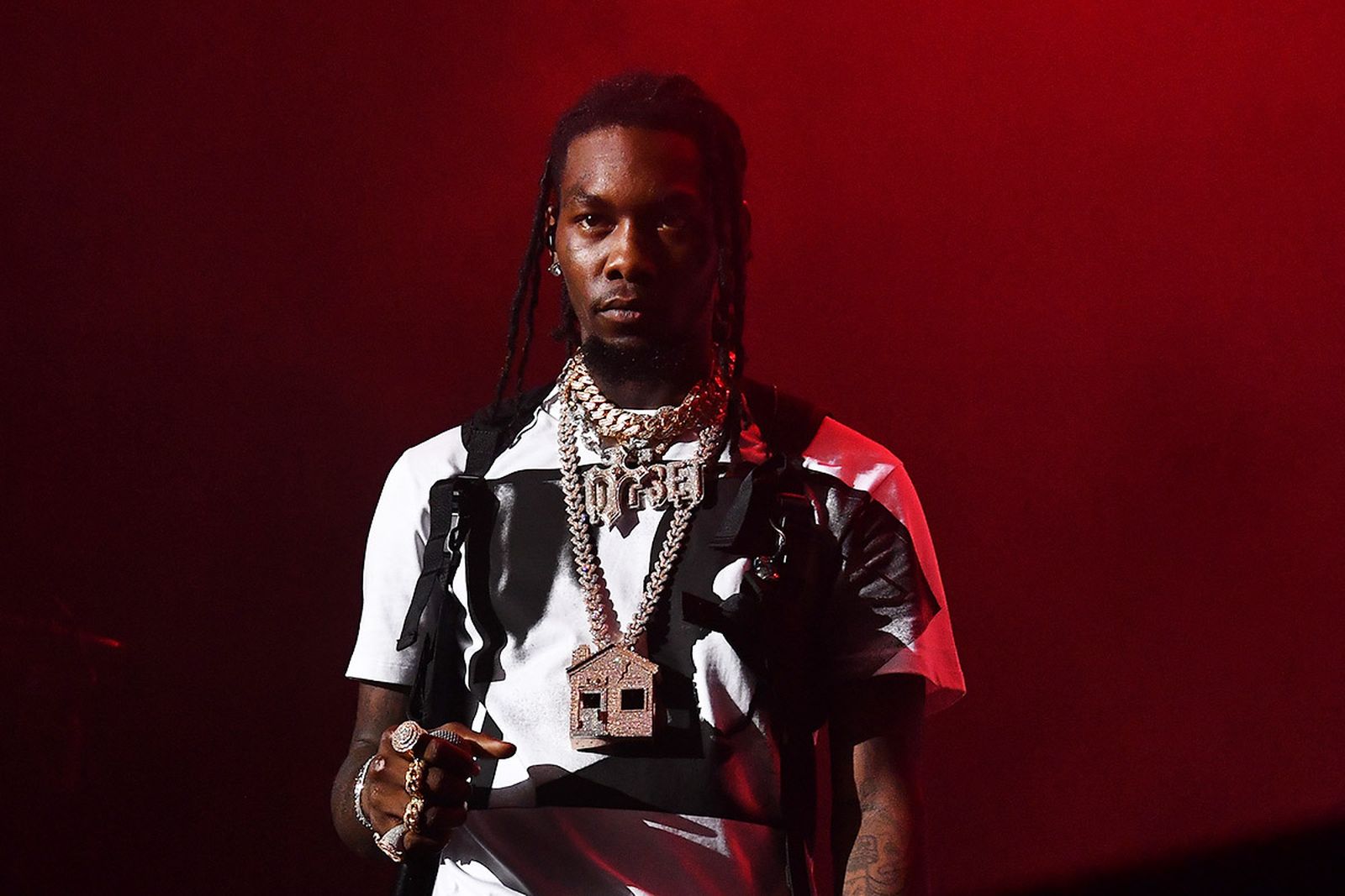 offset arrested felony gun charges Cardi B