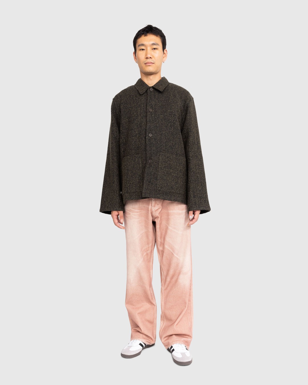 Our Legacy – Haven Jacket Black/Moss Fuzz Wool - Outerwear - Green - Image 2