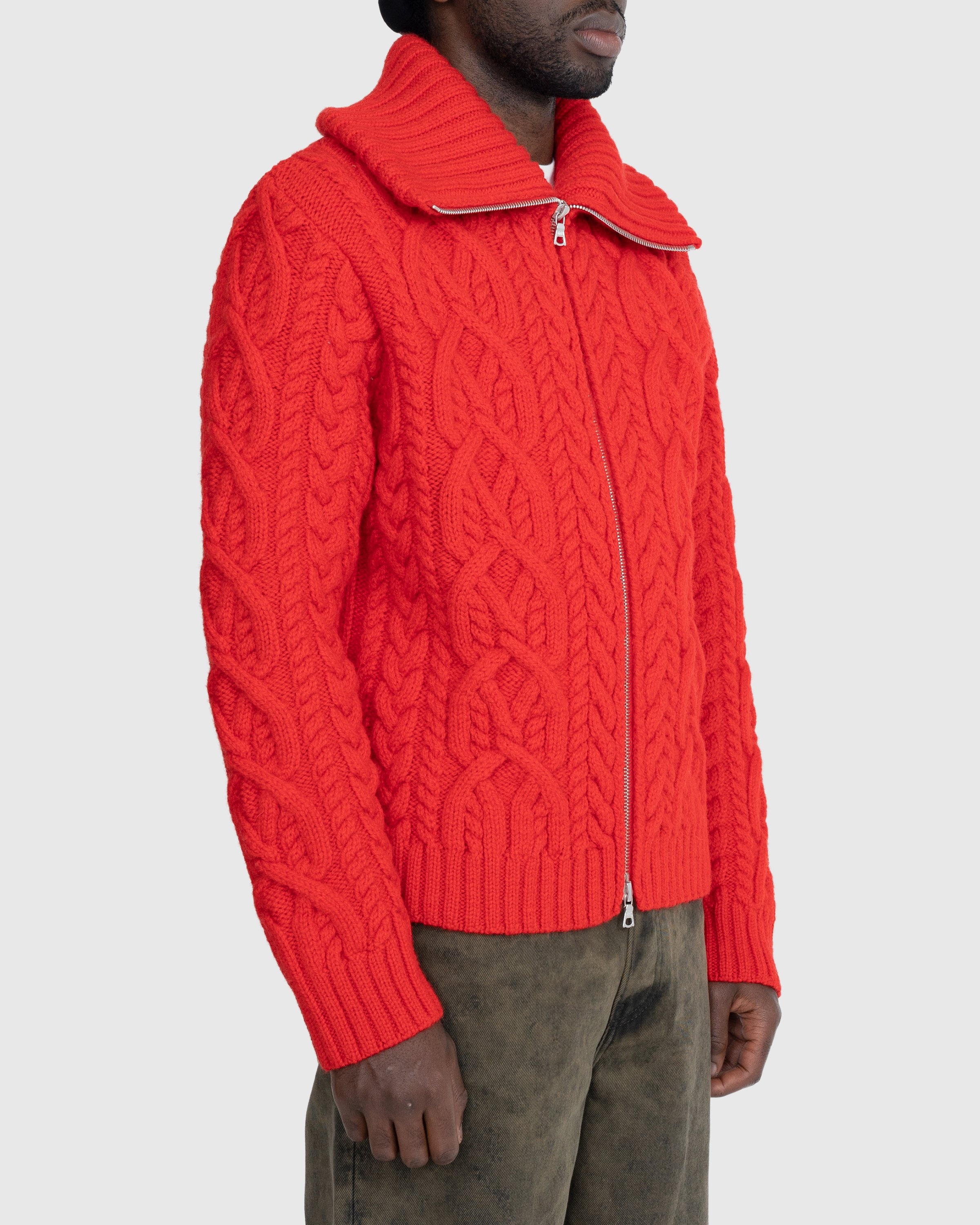 Dries van Noten – Naldo Cardigan Red - Knitwear - Red - Image 3