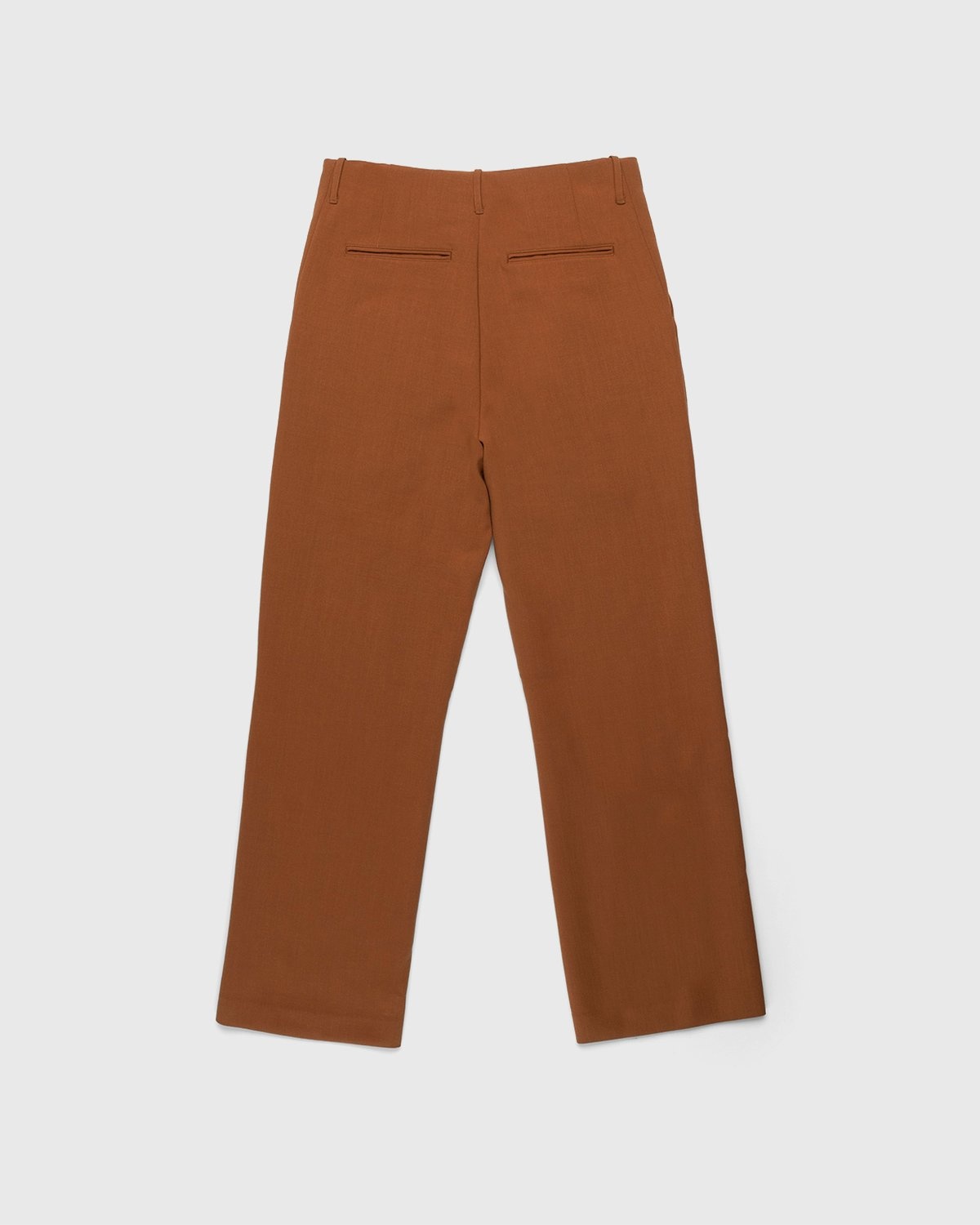 Auralee – Ultra-Fine Wool Pants Dark Orange - Pants - Orange - Image 2