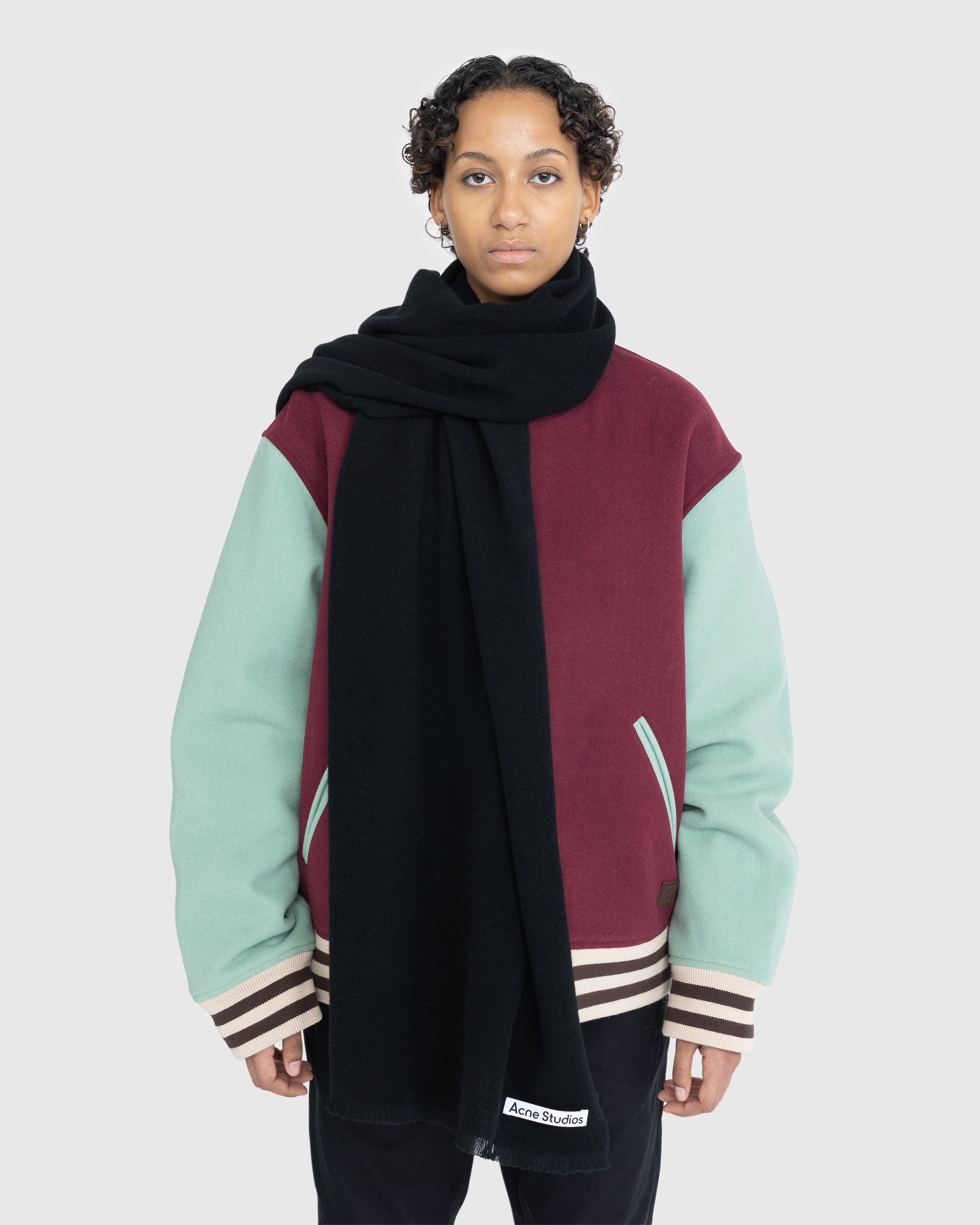 Acne shop black scarf