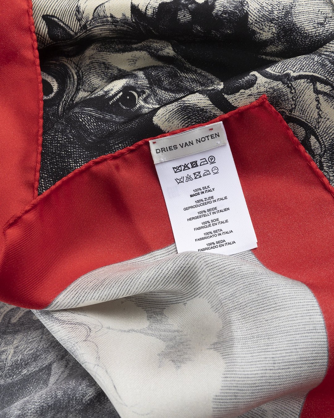 Dries van Noten – Fender Scarf Ecru - Scarves - Grey - Image 5
