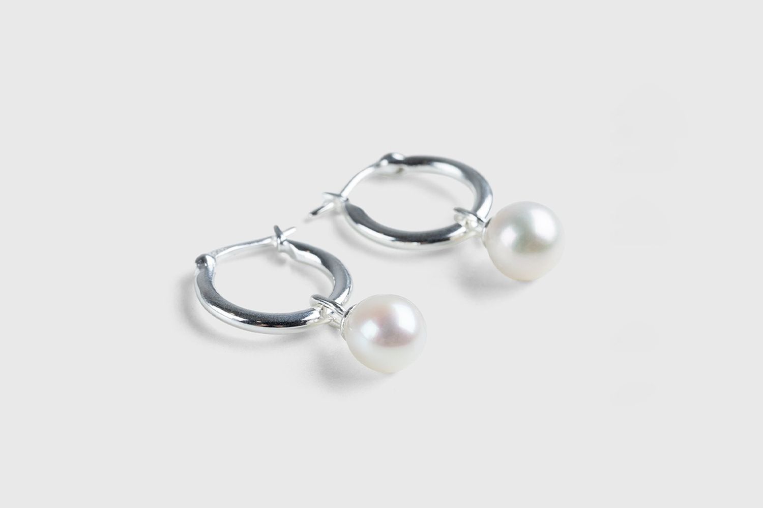 Pearl Hoop Earrings