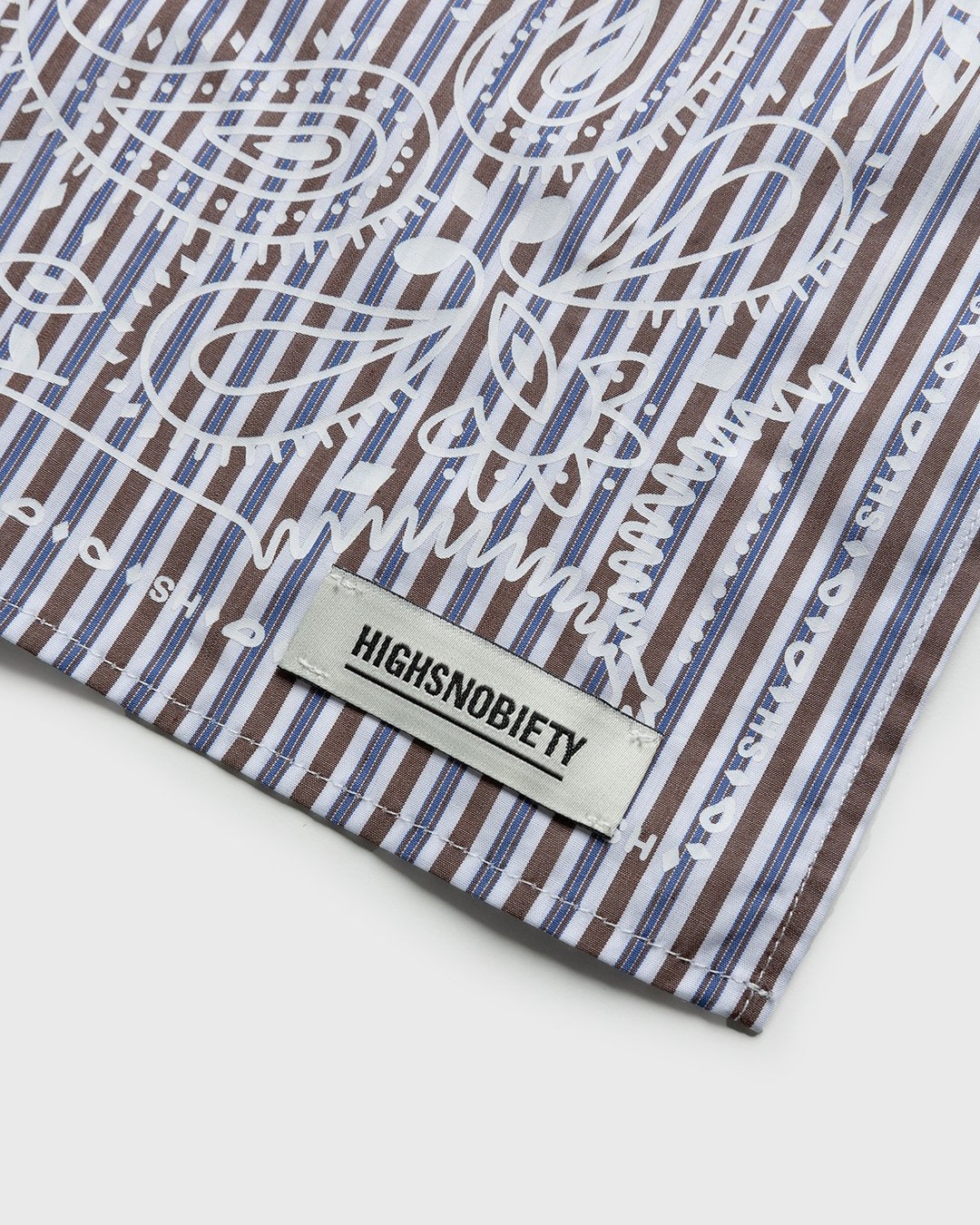 Highsnobiety – Shirting Bandana Brown - Scarves - Brown - Image 5