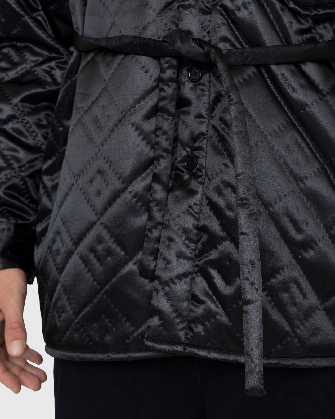 Acne Studios – Quilted Satin Jacket Black - Outerwear - Black - Image 6