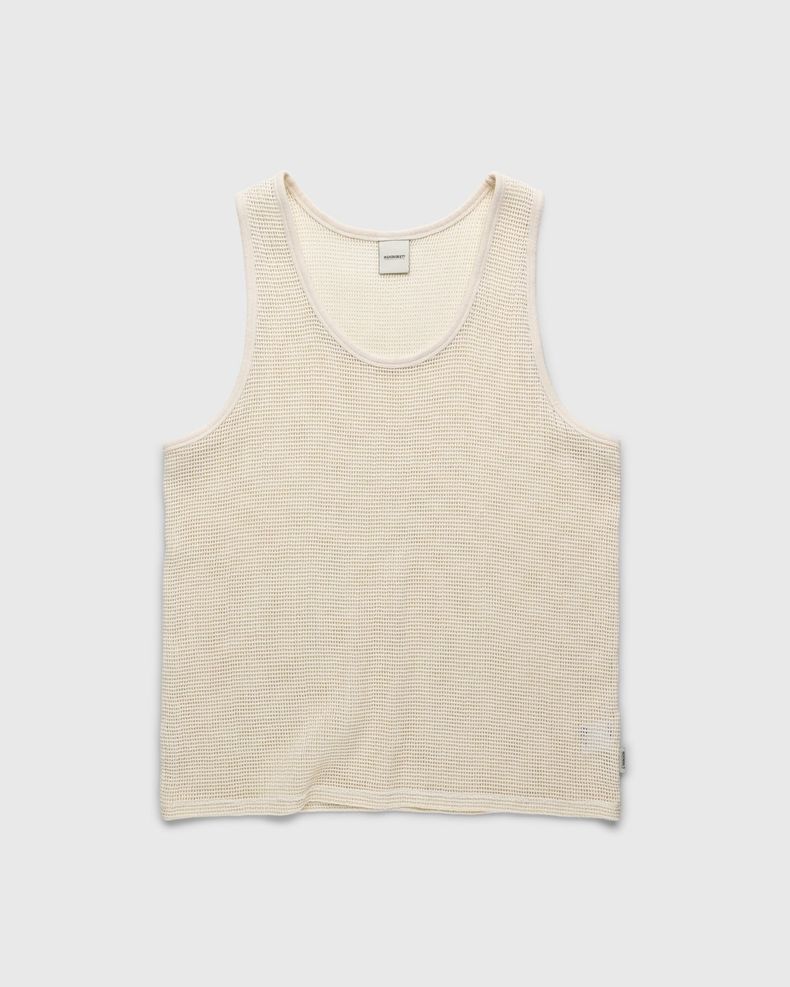 Highsnobiety – Knit Mesh Tank Top White