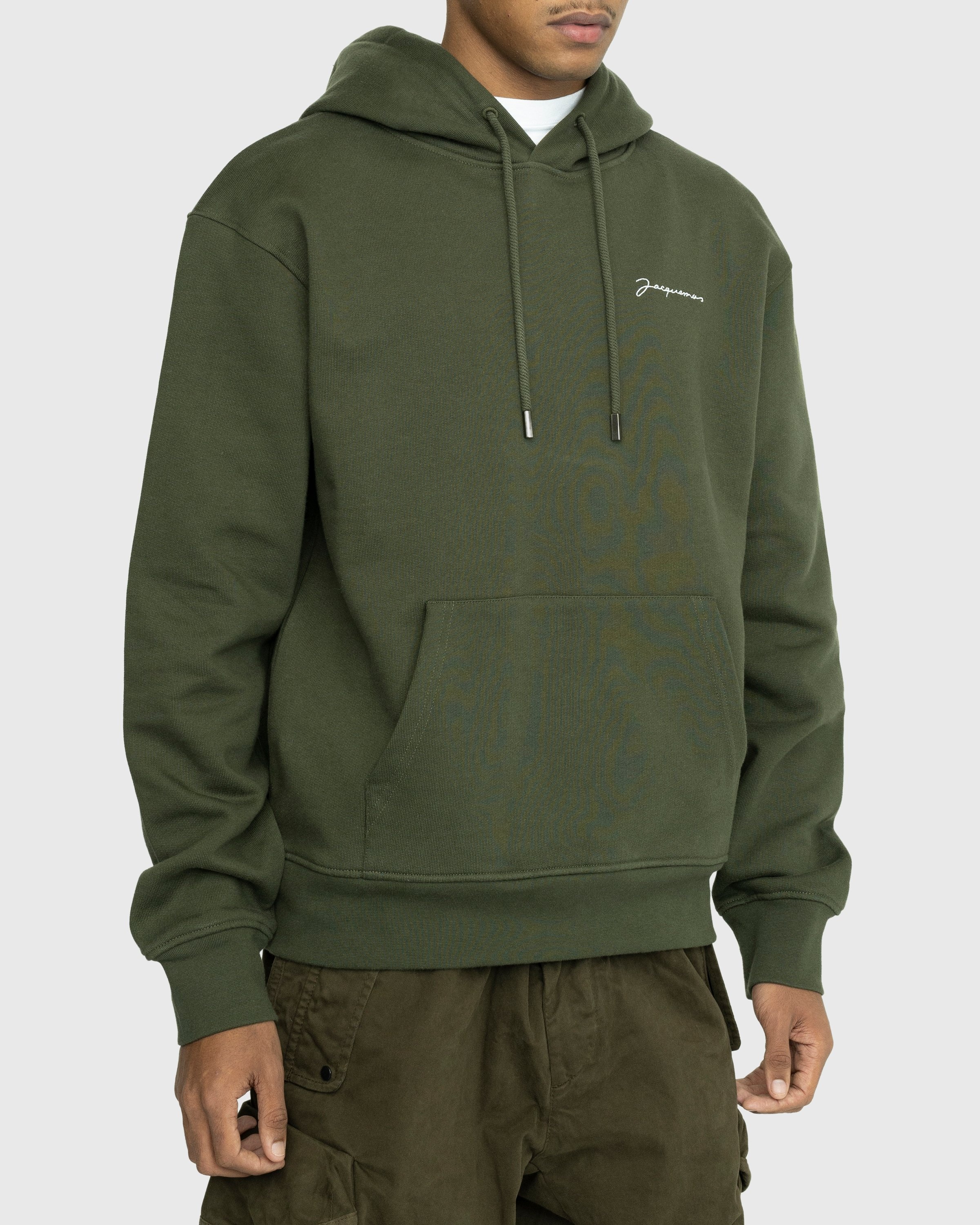JACQUEMUS – Le Sweatshirt Brodé Khaki - Hoodies - Green - Image 4