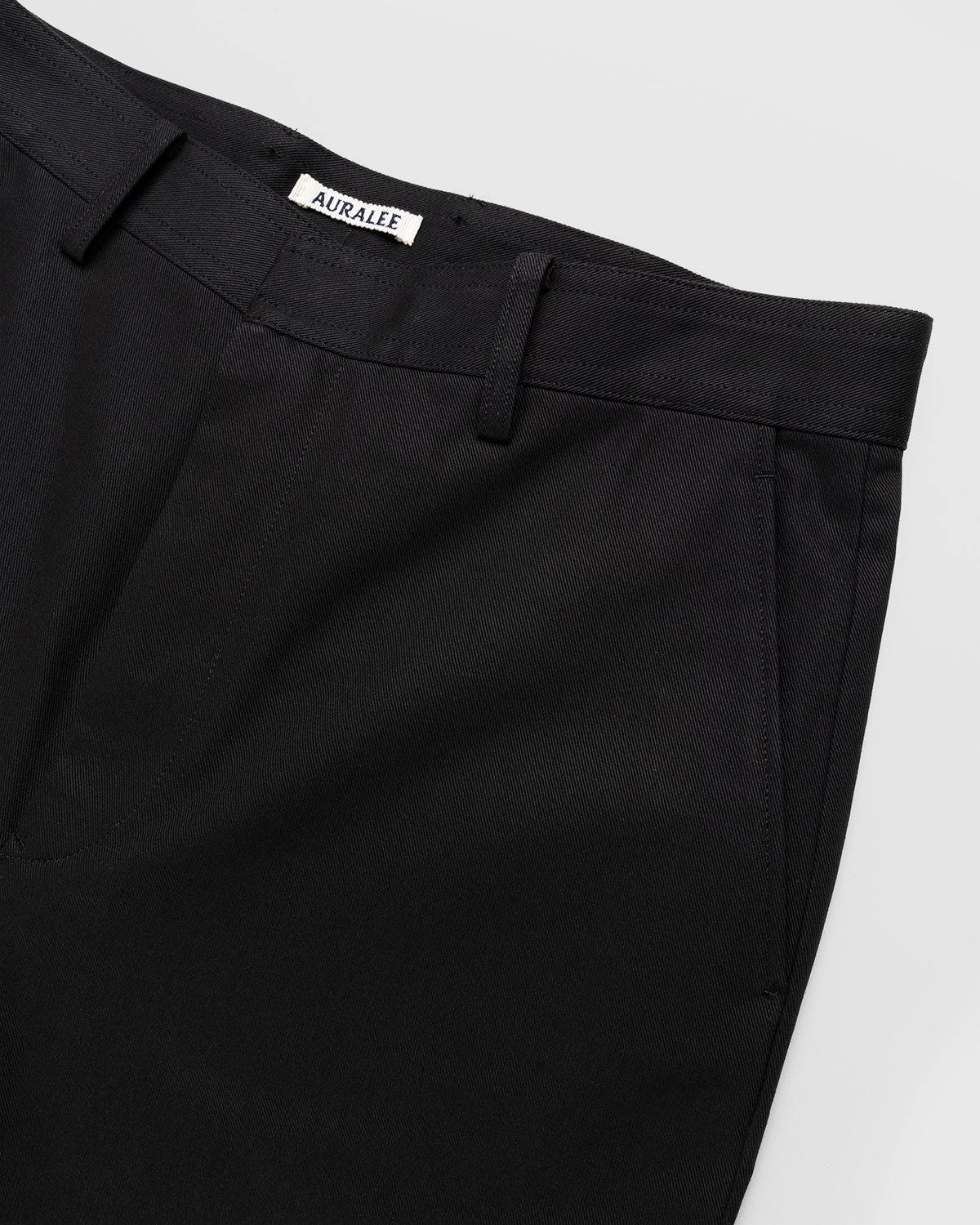 Auralee – Cotton Woven Pants Black - Pants - Black - Image 5