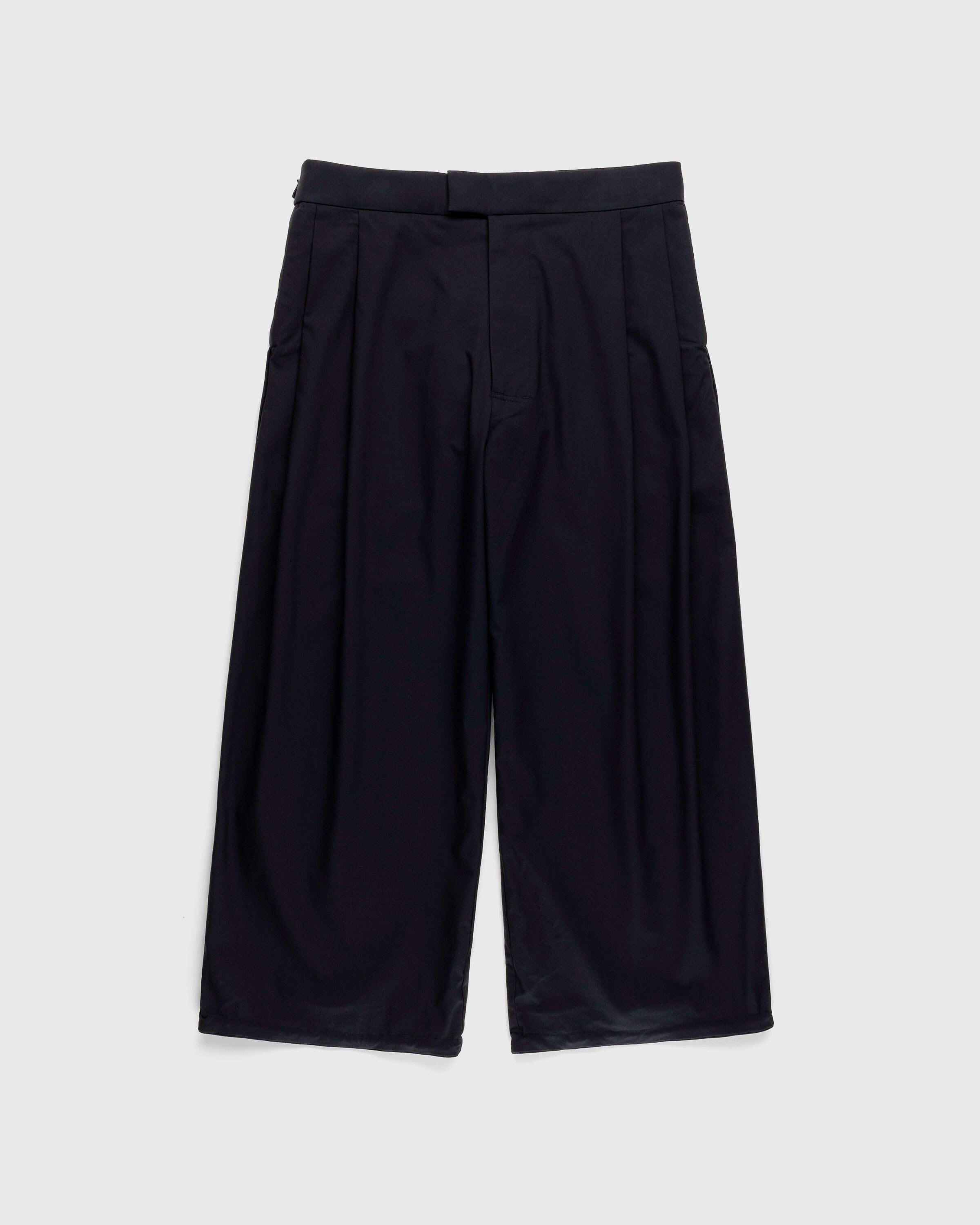 ACRONYM – P48-CH Micro Twill Pleated Trouser Black - Trousers - Black - Image 1
