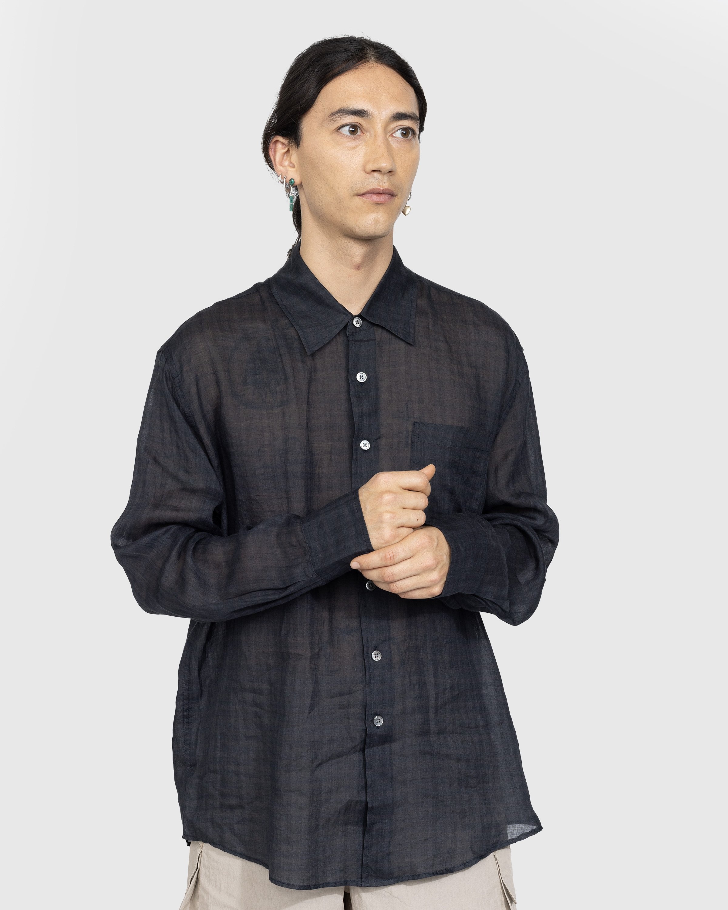 Our Legacy – Above Shirt Night Check Print - Shirts - Black - Image 2