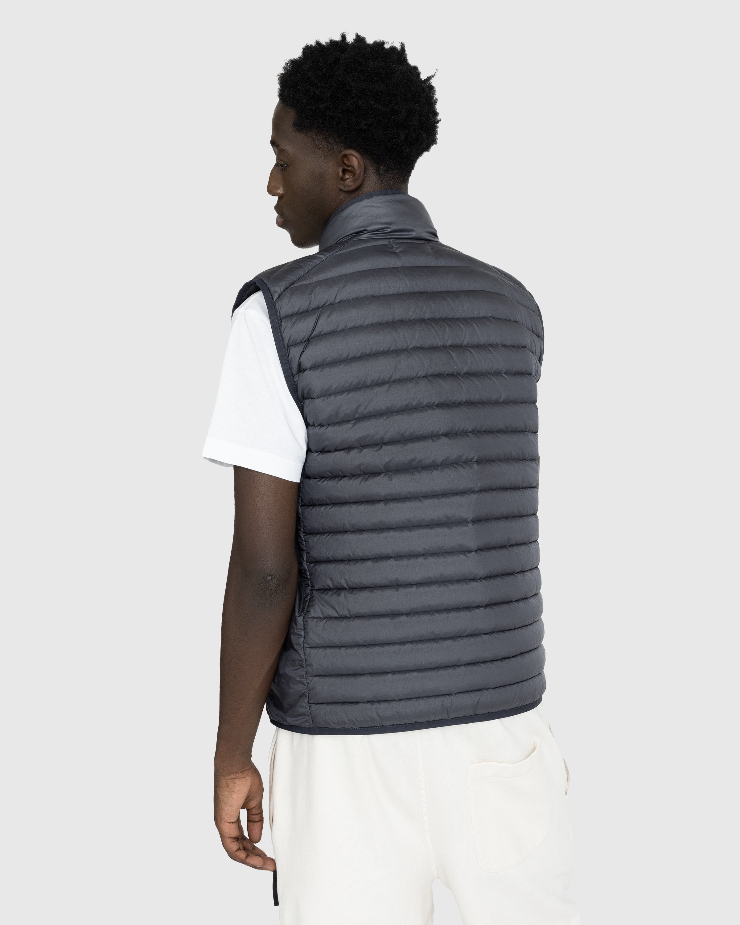 Stone Island – Recycled Nylon Down Vest Lead Grey - Outerwear - Grey - Image 3