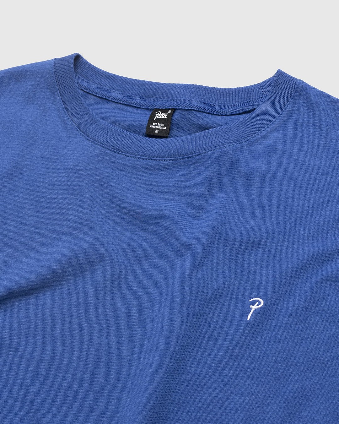 Patta – Basic Script P T-Shirt Monaco Blue - T-Shirts - Blue - Image 4