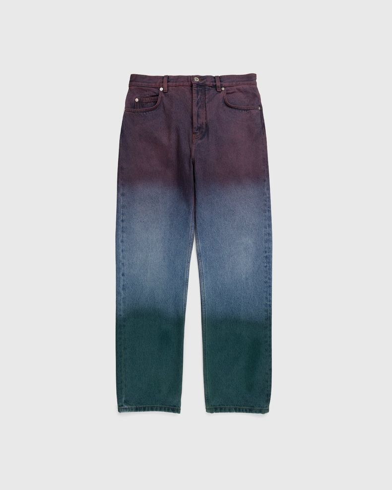 Paula's Ibiza Tricolor Denim Trousers Red/Blue/Green