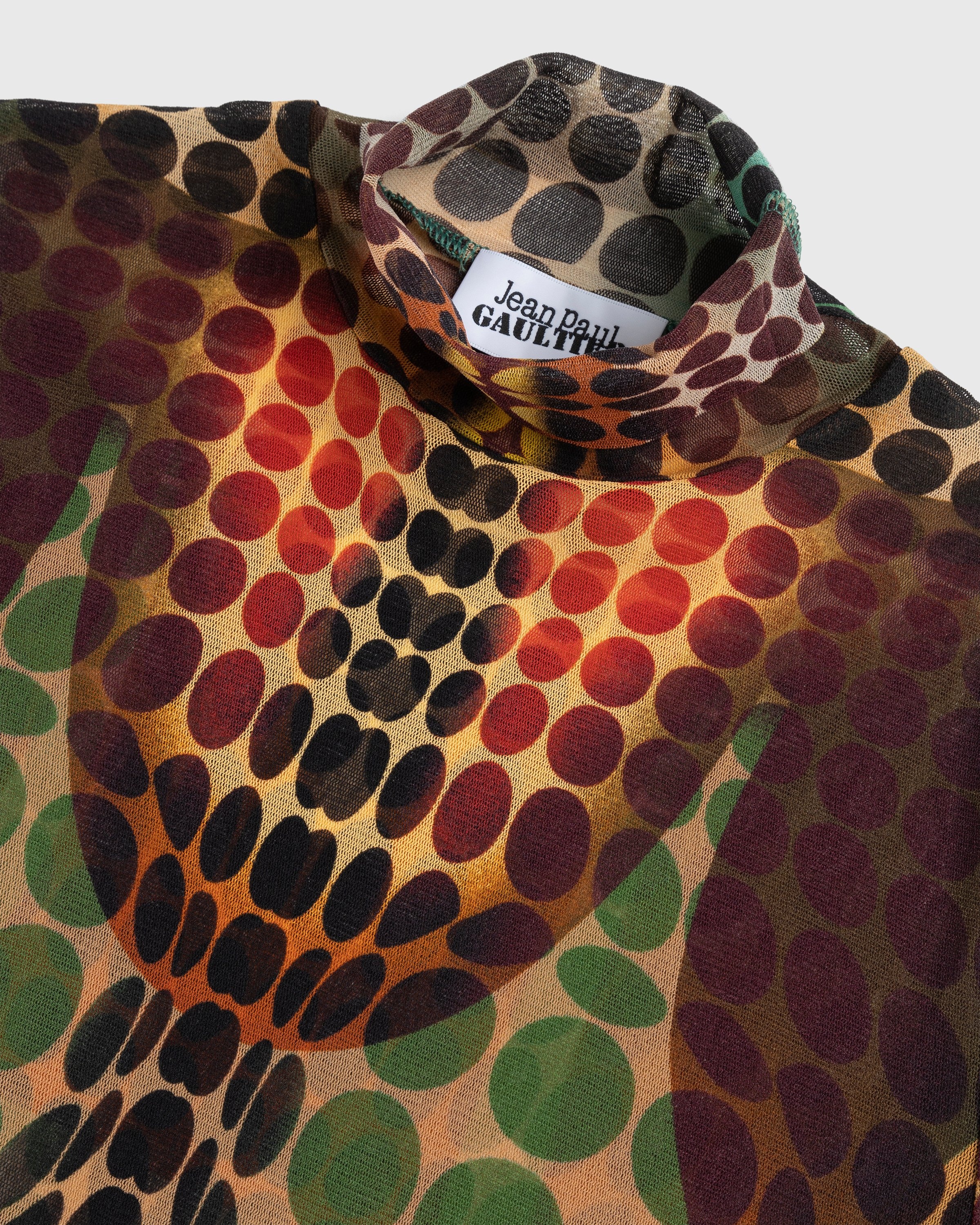 Jean Paul Gaultier – High Neck Longsleeve Top Orange - Longsleeves - Orange - Image 3