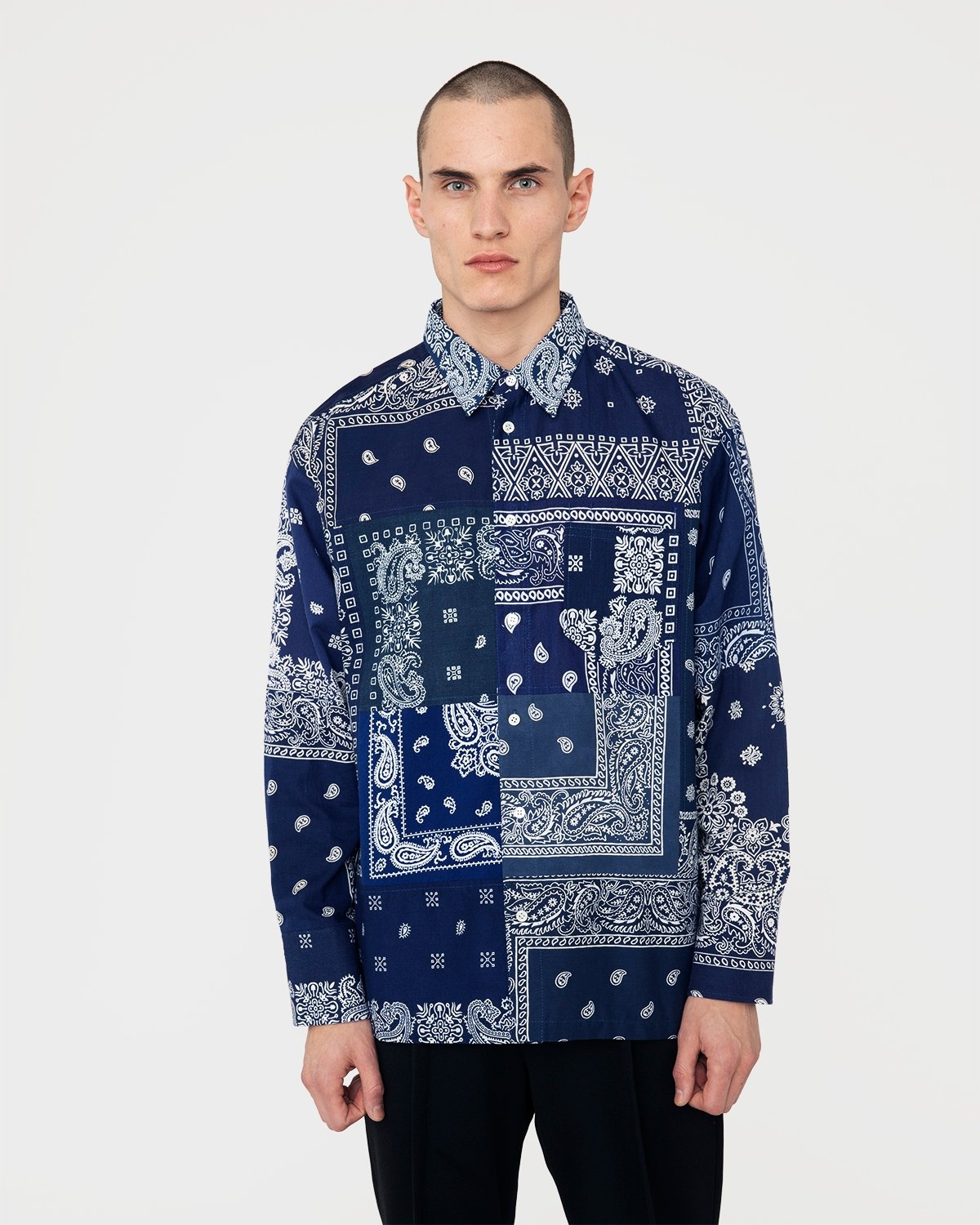 Navy blue store bandana shirt