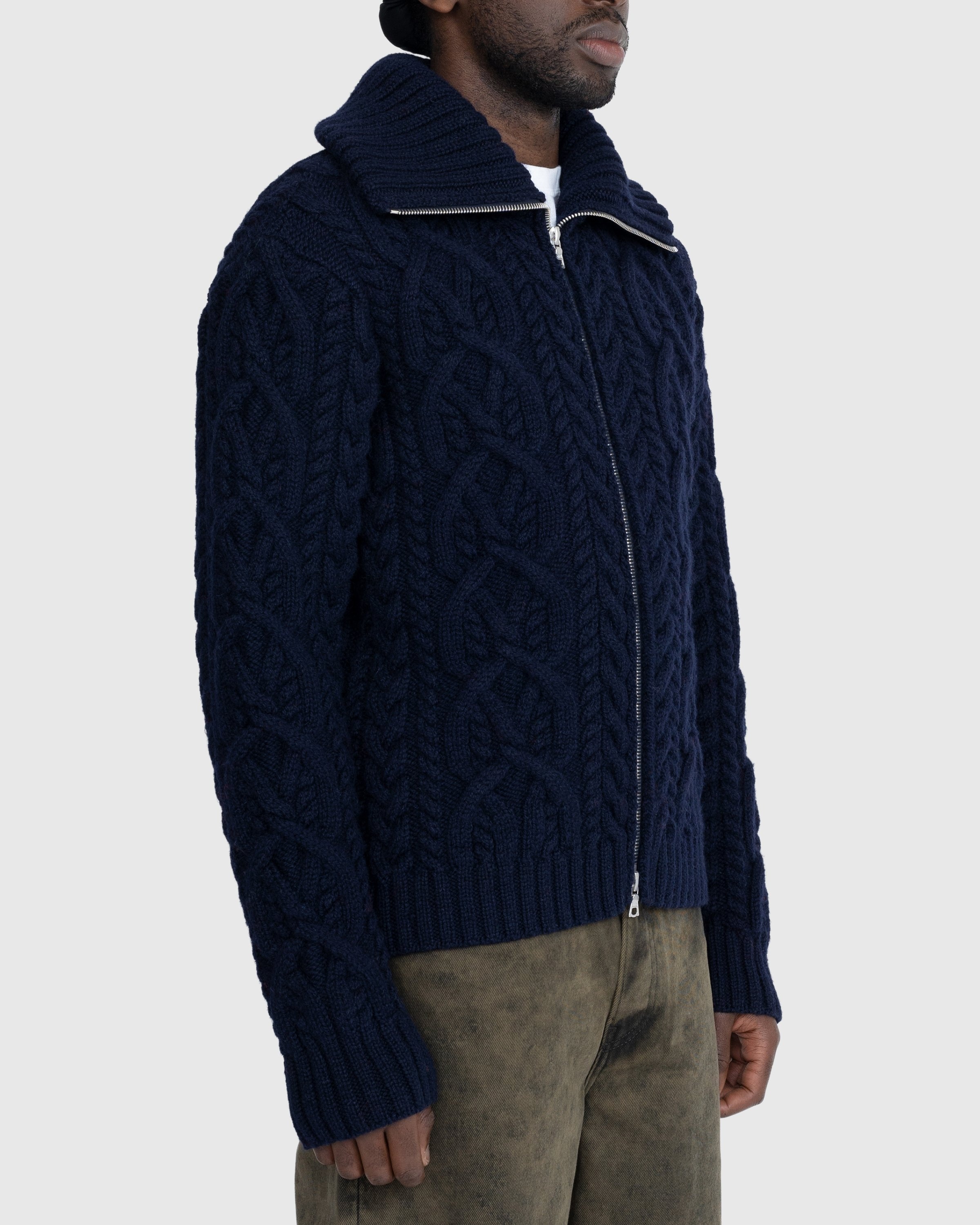Dries van Noten – Naldo Cardigan Blue - Knitwear - Blue - Image 3