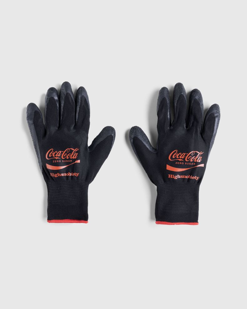 Highsnobiety x Coca-Cola Zero Sugar – Nitrile-Dipped Work Gloves Black