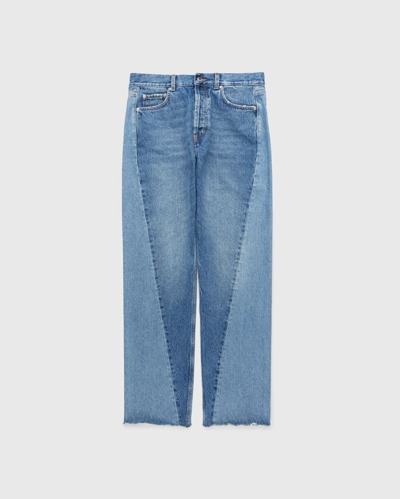 Twisted Cut Jeans Two Split Indigo