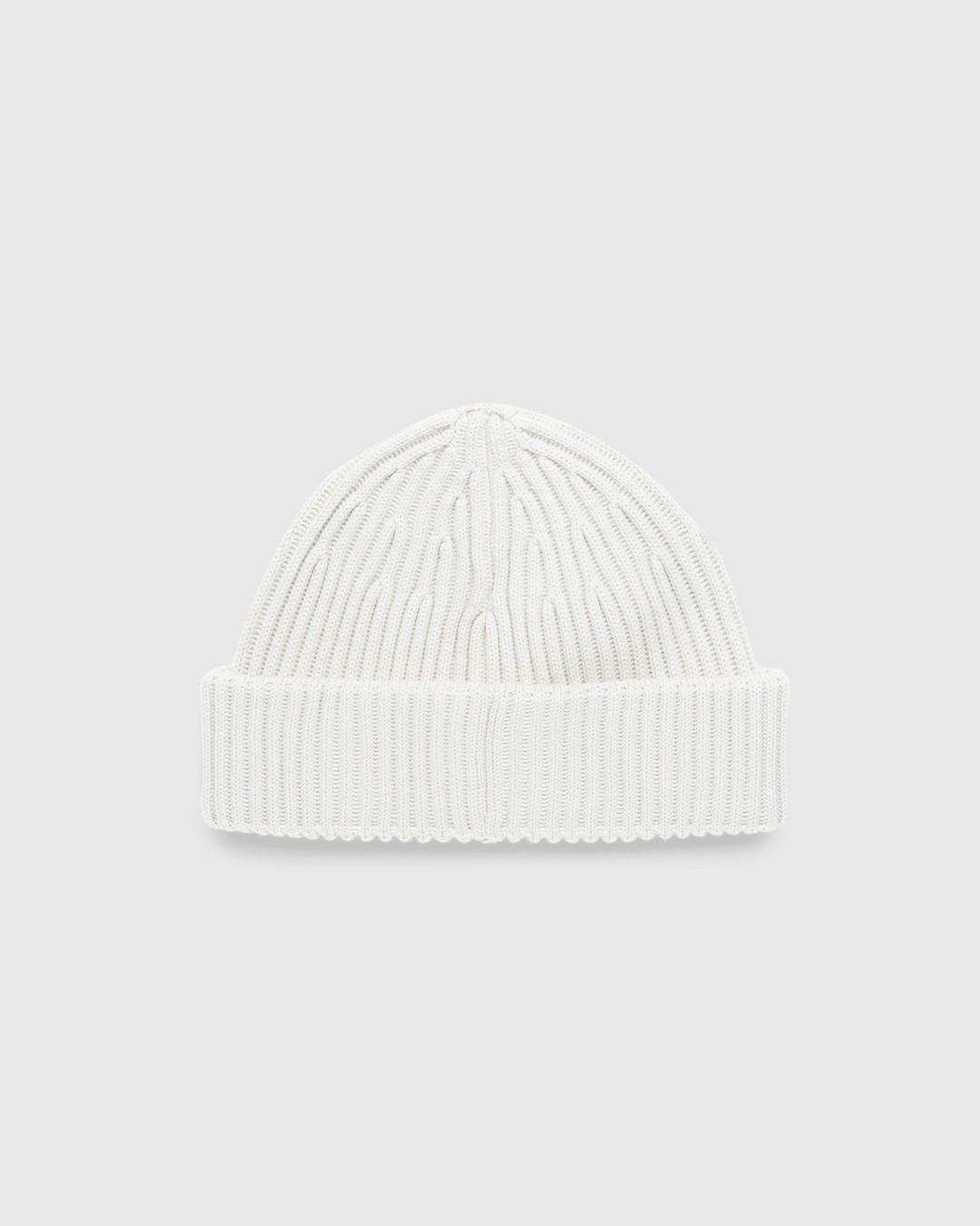 Stone Island – Ribbed Wool Beanie Plaster - Hats - White - Image 2