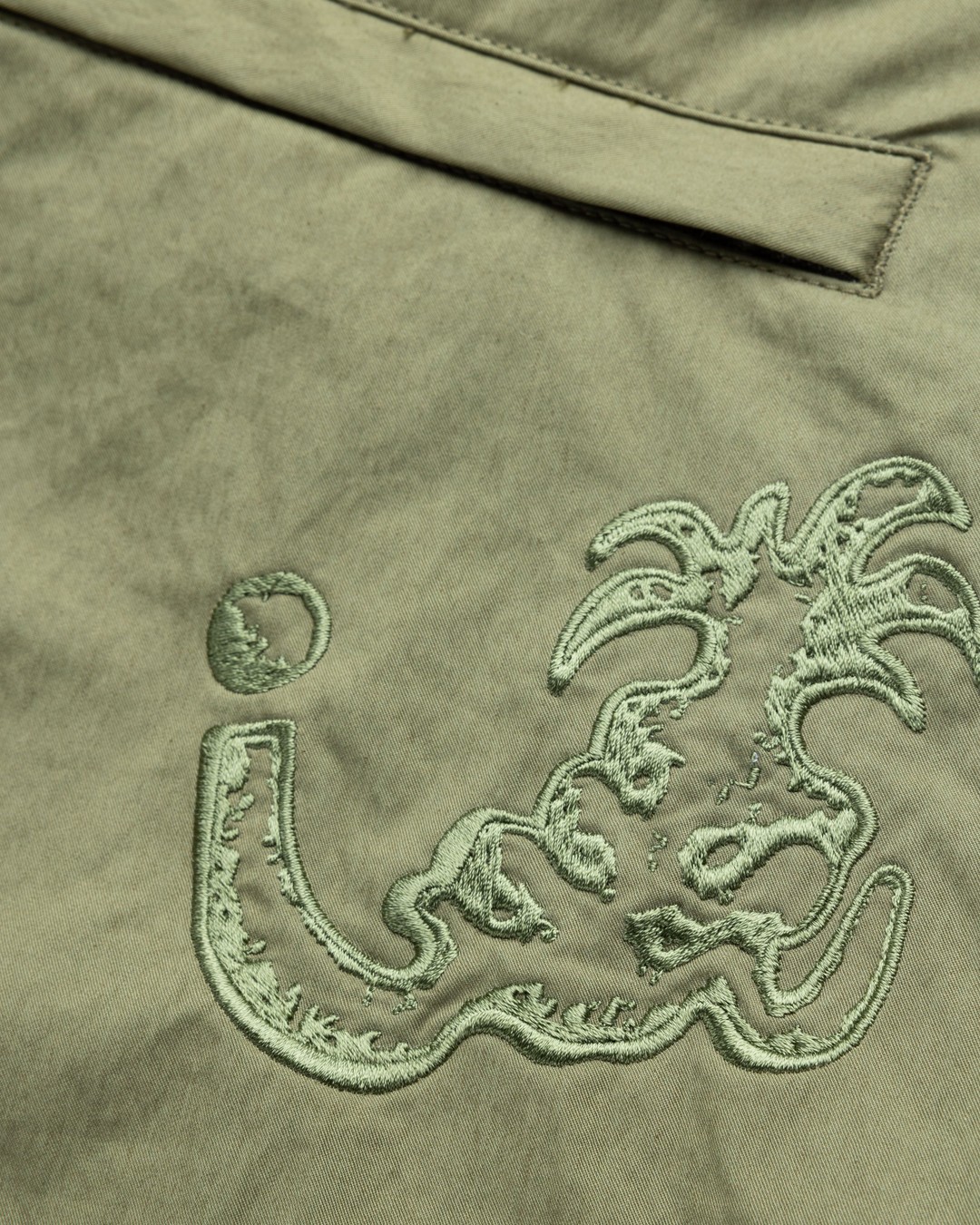 NTS x Highsnobiety – Brushed Nylon Trackpants Green - Pants - Green - Image 7