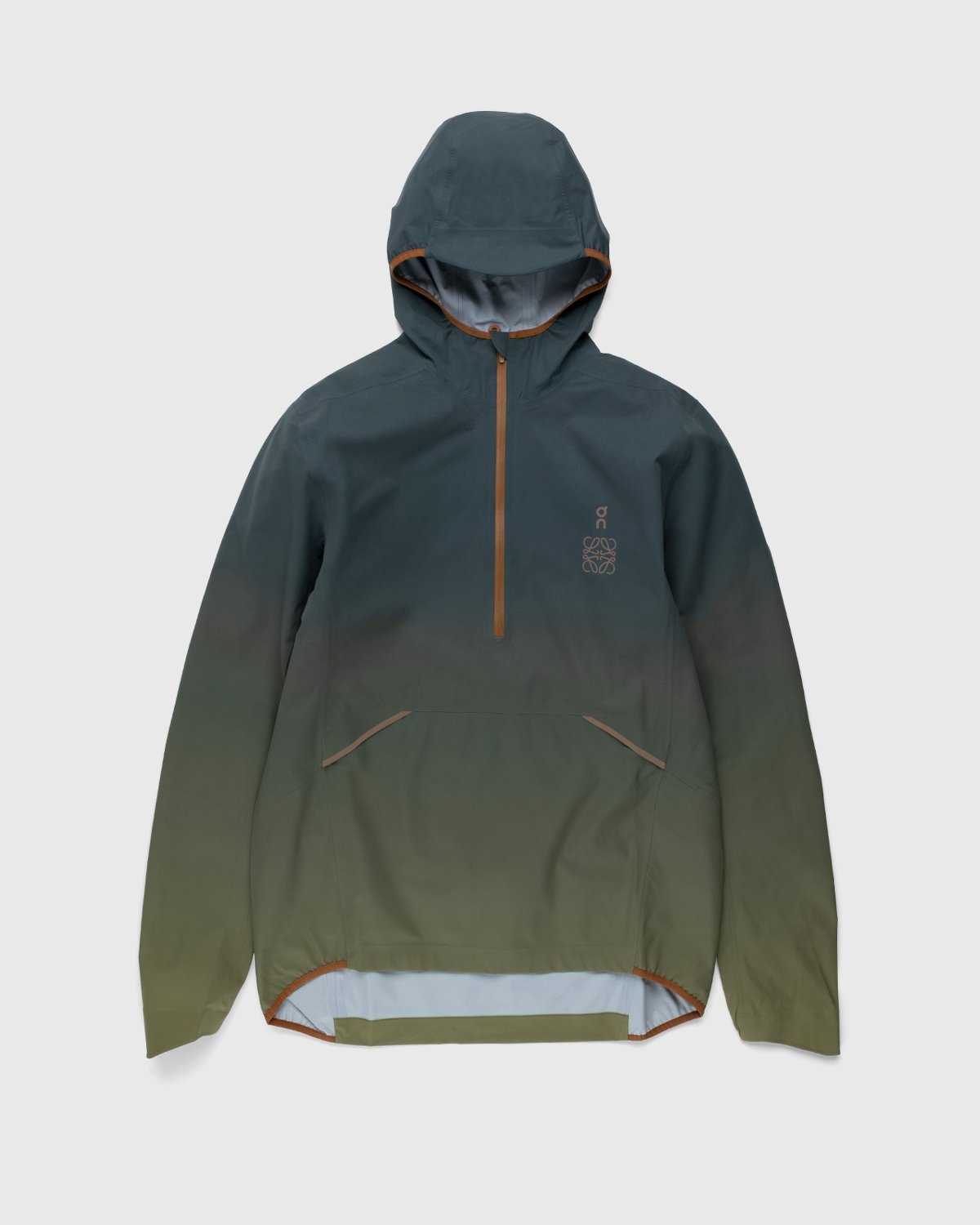 Loewe x On – Women's Waterproof Anorak Gradient Grey - Outerwear - Grey - Image 1