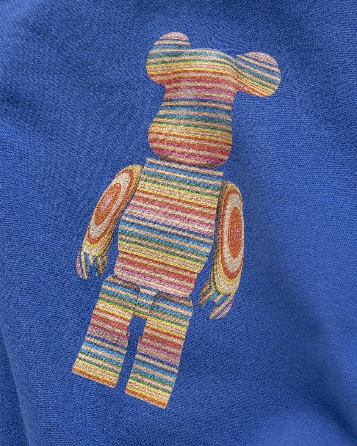Pangaia x Haroshi – Be@rbrick Recycled Cotton Hoodie Blue - Sweats - Blue - Image 6
