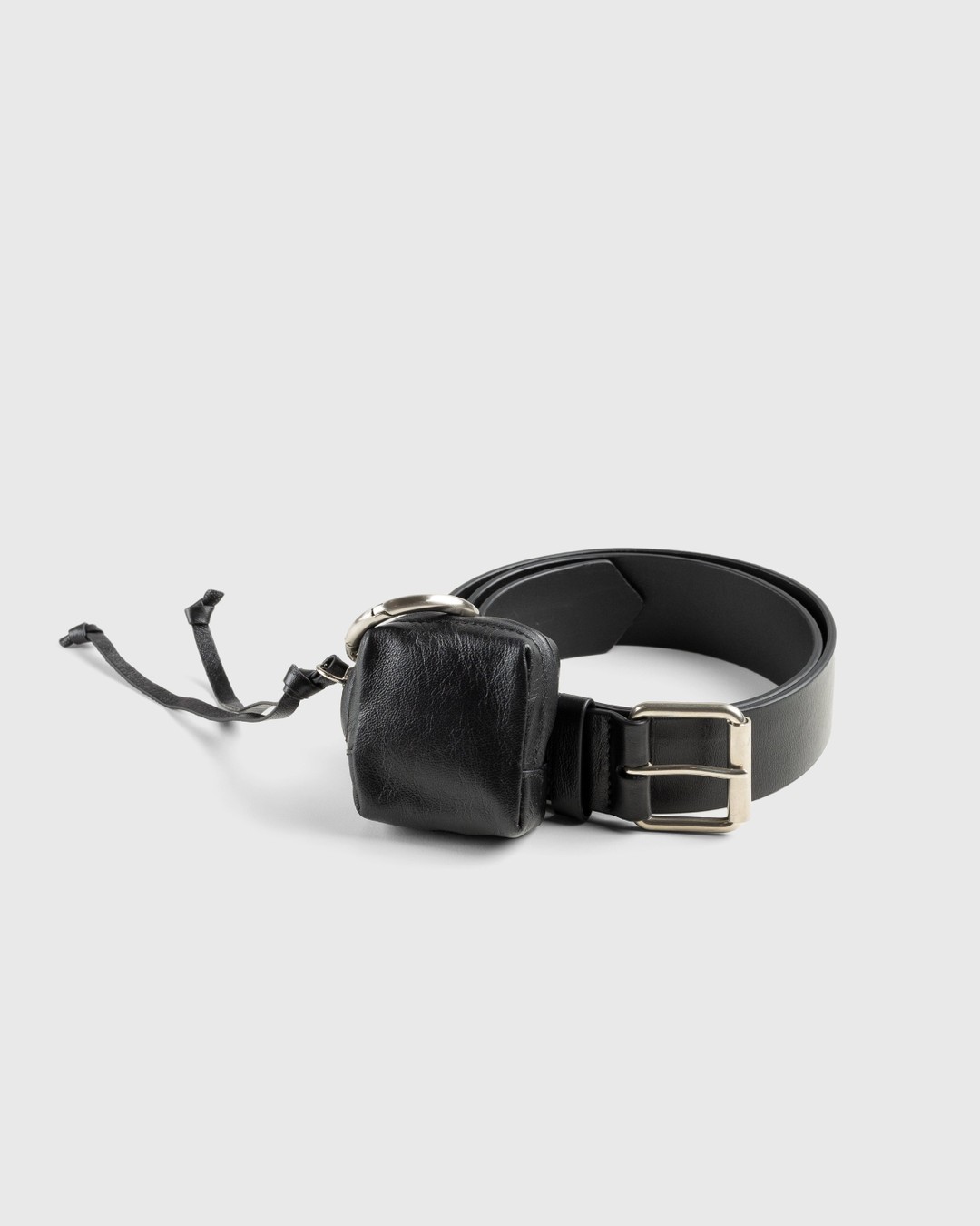 Dries van Noten – Leather Belt With Pouch Black - Belts - Black - Image 2