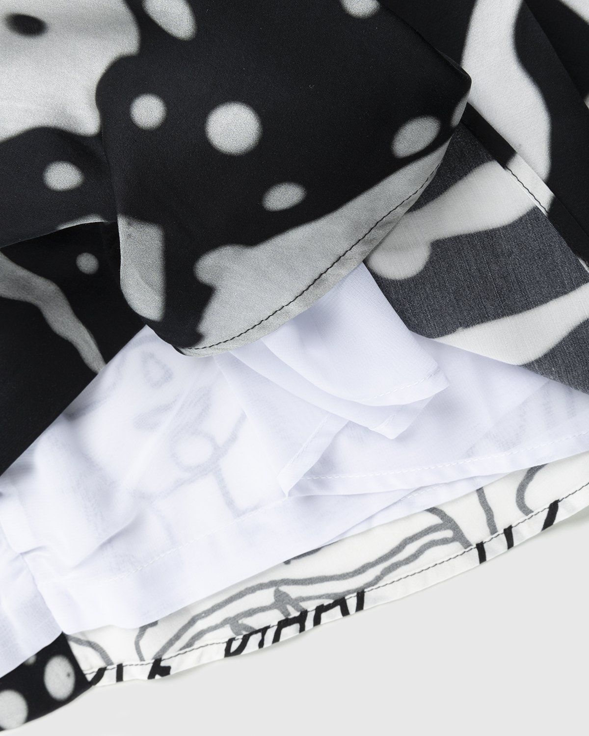 Honey Fucking Dijon x Steven Arnold – Drapy Satin Asymmetrical Woven Skirt - Skirts - White - Image 4