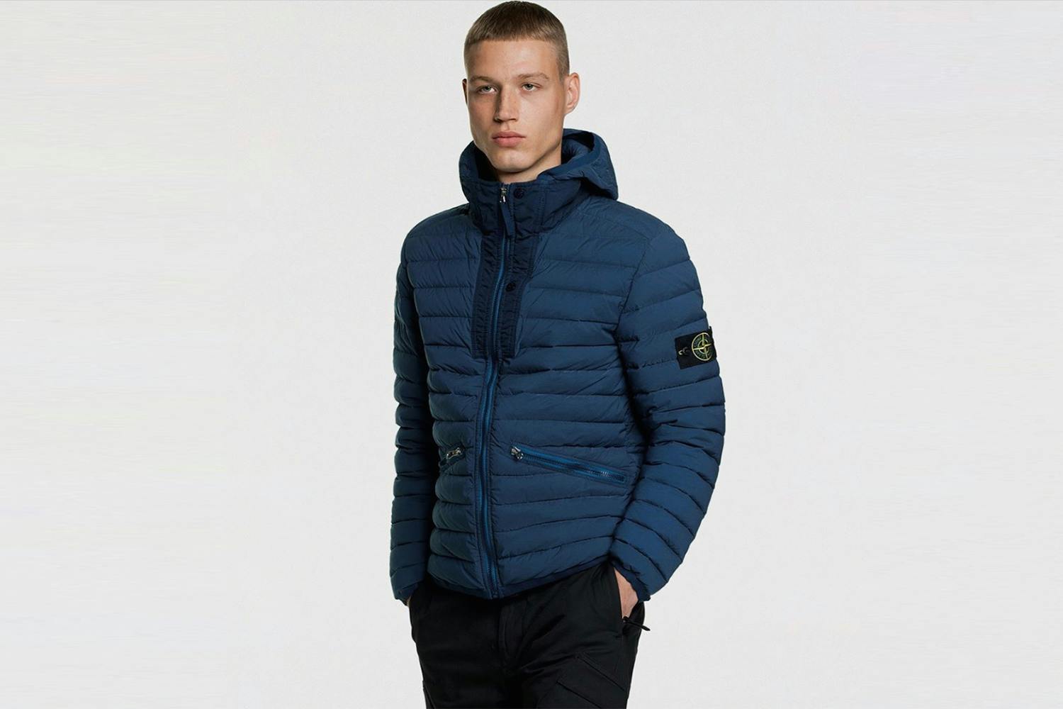 stone island loom woven chambers stretch nylon tc jacket