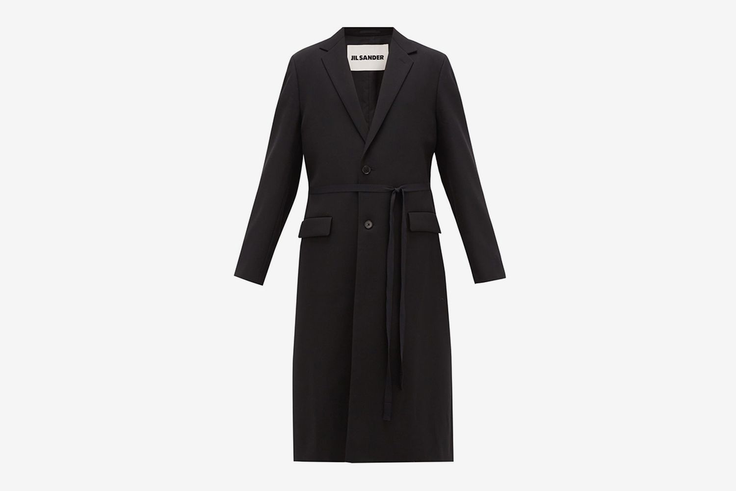 Alan Single-Breasted Wool-Twill Coat